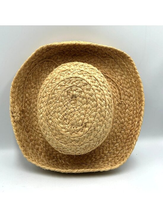 Helen Kaminski Natural Raffia Straw Wide-Brimmed Sun Hat One  display picture 2